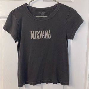 BRANDY MELVILLE GRAY NIRVANA TEE